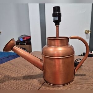 Unique Copper Watering Can Lamp
